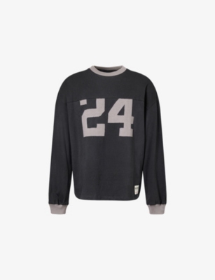 NAHMIAS: Varsity Long-Sleeves Cotton-Jersey T-Shirt