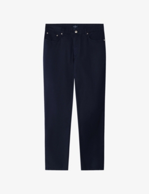 Hackett: Tapered-Leg Mid-Rise Stretch-Denim Jeans