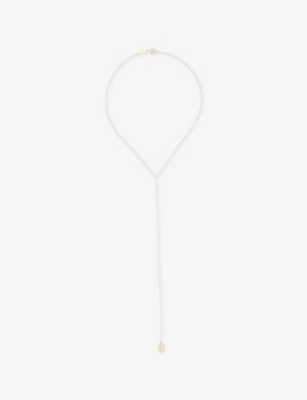 PLOW: Drop Line Gold-Plated Sterling-Silver Necklace