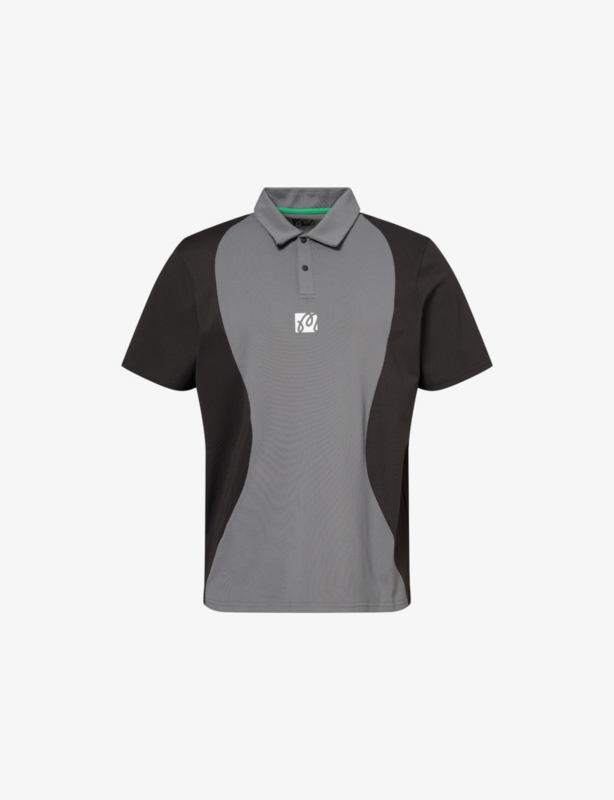 Performance Monogram-Print Stretch-Woven Piqué Polo Shirt