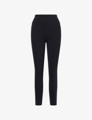 Bo+tee Womens Black Thermal Base-layer Stretch-rib Legging Xs
