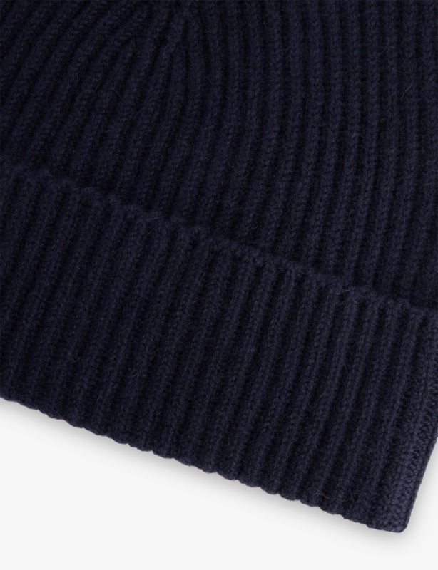 Ribbed Cashmere Beanie