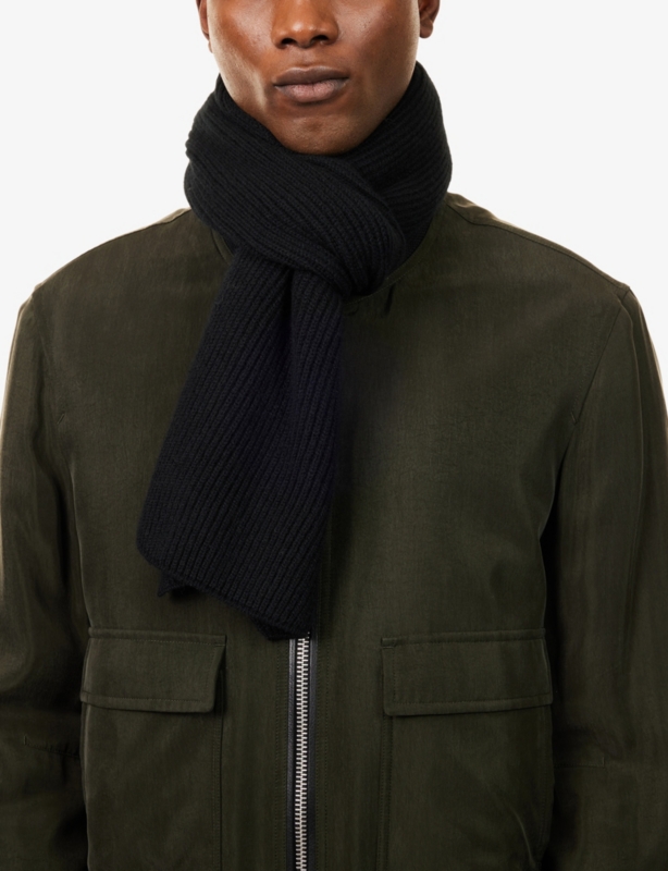 Ribbed Cashmere Scarf