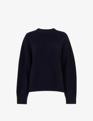 WHISTLES: Relaxed-Fit Side-Split Wool Jumper