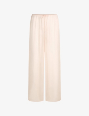 Womens Skims Romance Wide-Leg Silk Trousers