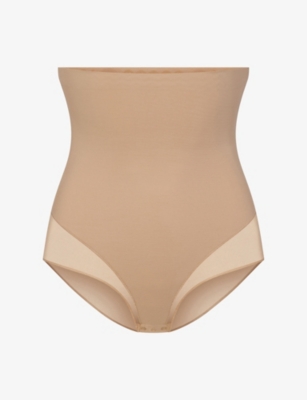 Womens Skims Power Mesh Shapewear Core Sculpt High-Waist Briefs