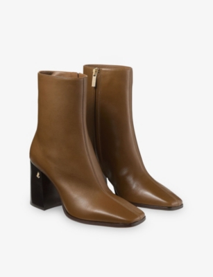 Jimmy Choo Bryelle 85 Leather Ankle Boots In Animal Print