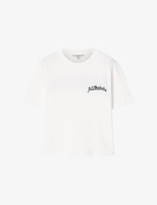 Allsaints: Lisa Branded Cotton-Jersey T-Shirt