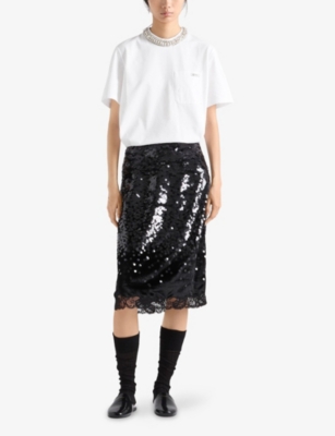 Prada Cotton T-shirt In White