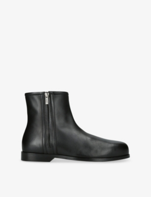 Mens Loewe Bobine Leather Ankle Boots