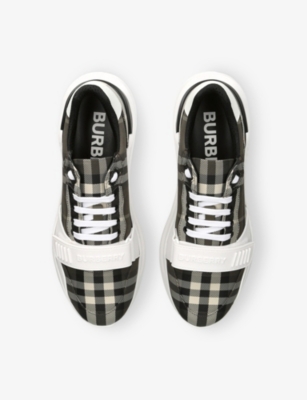 BURBERRY: Check Woven Trainers