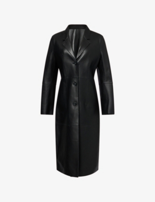 TOTEME: Slim-Fit Notch-lapels Leather Coat