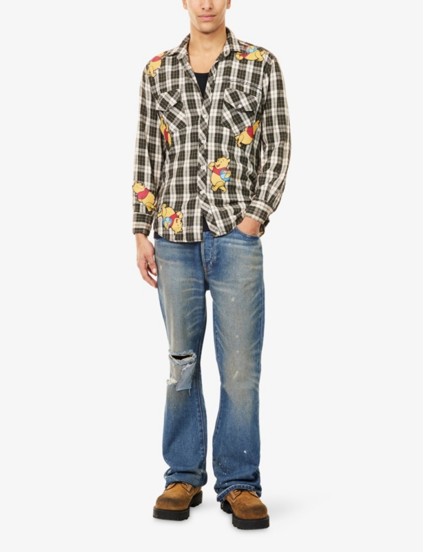 Winnie The Pooh Checked Flannel Shirt