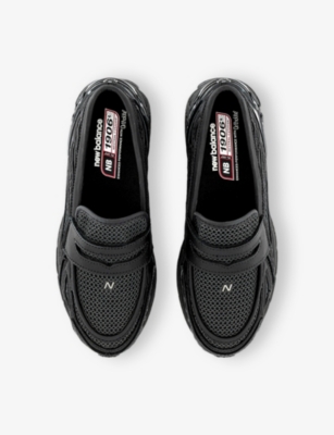 New Balance 1906l Leather And Mesh Loafers In Animal Print