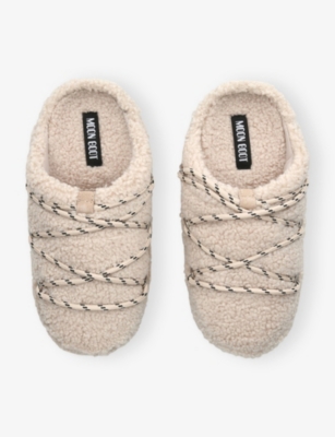 Moon Boot Mb Teddy Slipper Slipper-mule In Beige Shearling In Neutral