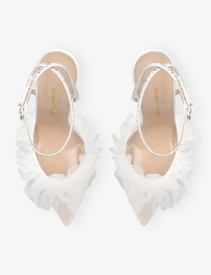 ANDREA WAZEN: Franca Glitz 105 Tulle and Satin Courts