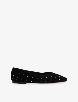 WHISTLES: Karina Suede Ballet Flats