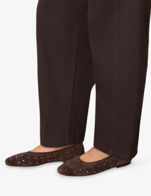 WHISTLES: Karina Suede Ballet Flats