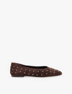 WHISTLES: Karina Suede Ballet Flats
