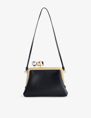 Jacquemus Le Berlingot Black Crossbody Bag With Removable Strap In Leather For Women