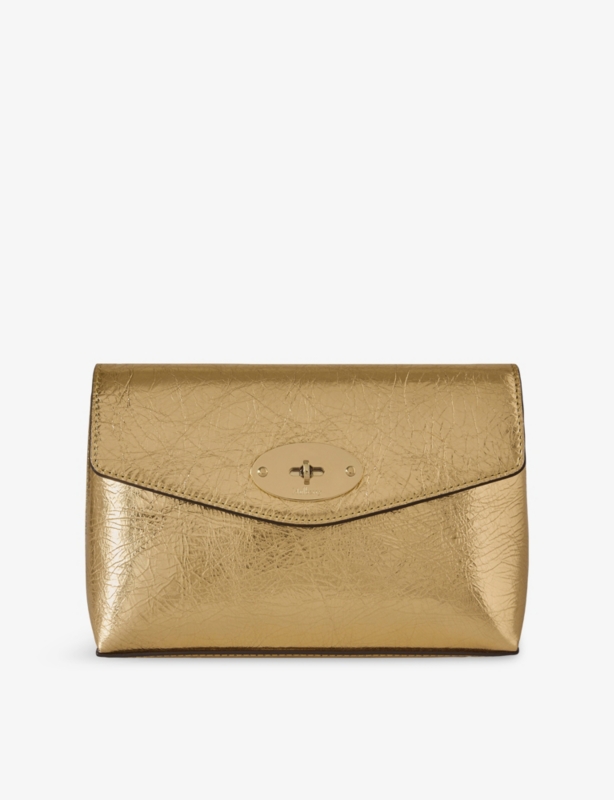 Darley Metallic Leather Cosmetic Pouch
