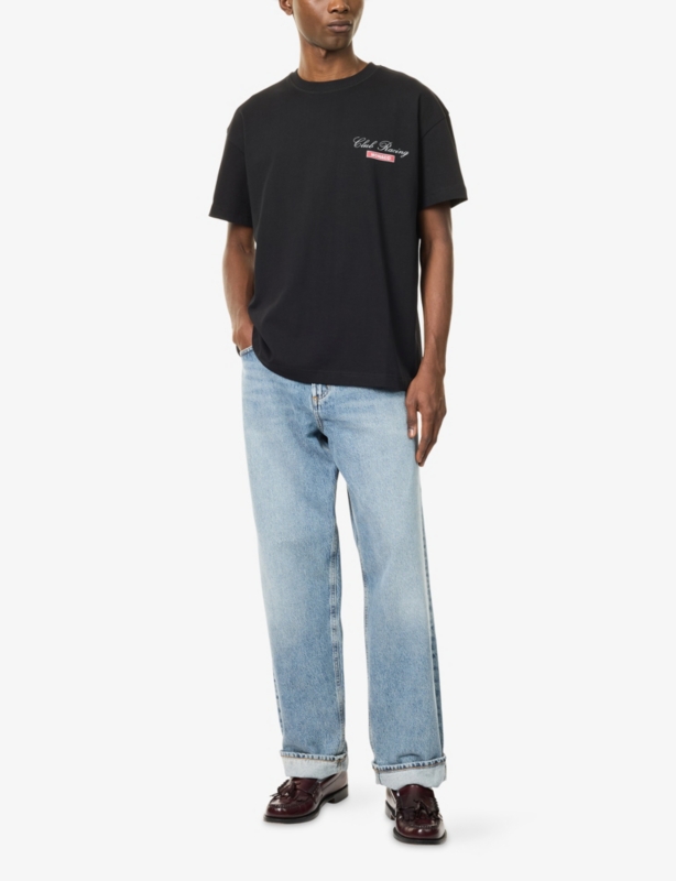 Club Race Print Short-Sleeve Cotton T-Shirt