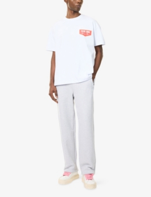 CLUB 1984: Logo-Embroidered Straight-Leg Cotton Joggers