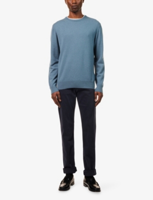7 FOR ALL MANKIND: Crewneck Logo-Patch Cashmere Jumper