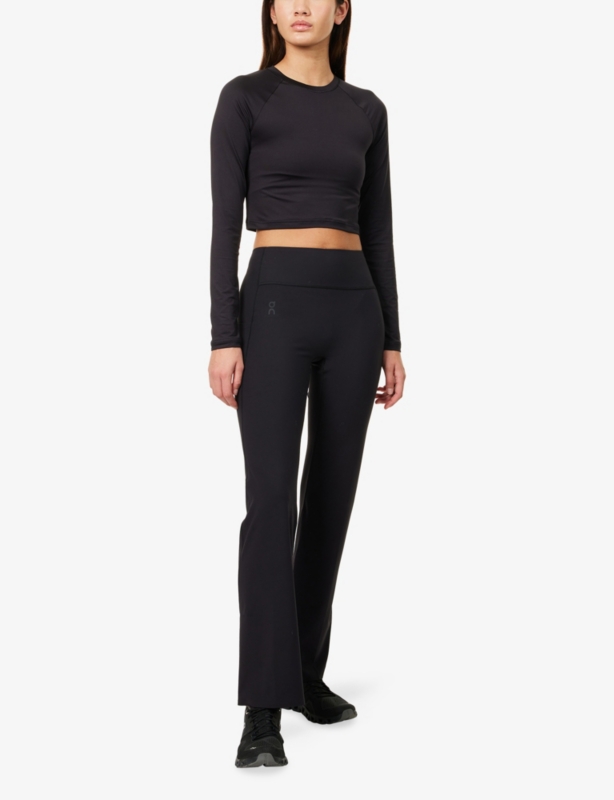 Studio Cropped Stretch-Jersey Top