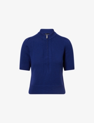 ME AND EM: Puff-Sleeve Cashmere T-shirt