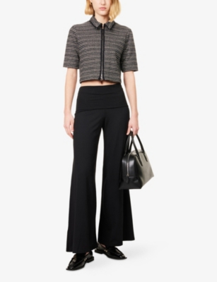ME AND EM: Palazzo Wide-Leg Stretch-Woven Trousers