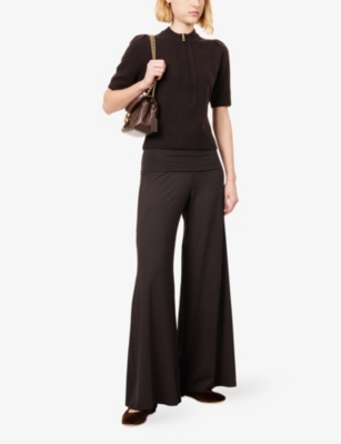 ME AND EM: Palazzo Wide-Leg Stretch-Woven Trousers