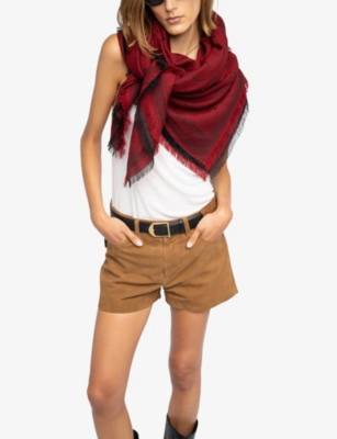 ZADIG&VOLTAIRE: Glenn Monogram-Jacquard Woven Scarf