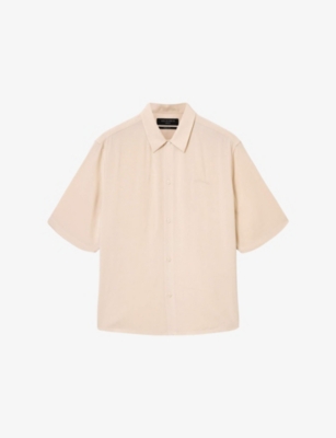 Allsaints: Baron Logo-Embroidered Woven Shirt