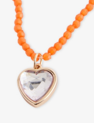 STYCH ACCESSORIES: Heart Gem Colour Favourite Acrylic Necklace