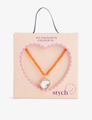 STYCH ACCESSORIES: Heart Gem Colour Favourite Acrylic Necklace