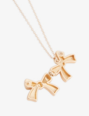 STYCH ACCESSORIES: Bow Locket Metal Necklace