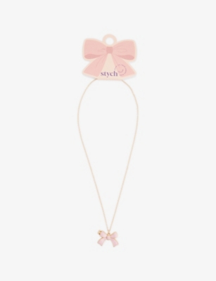 STYCH ACCESSORIES: Bow Locket Metal Necklace