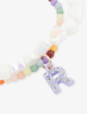 STYCH ACCESSORIES: Personalised Initial Beaded Bracelet Set