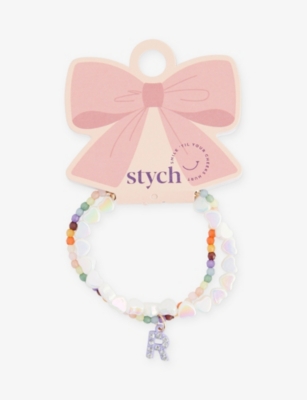 STYCH ACCESSORIES: Personalised Initial Beaded Bracelet Set