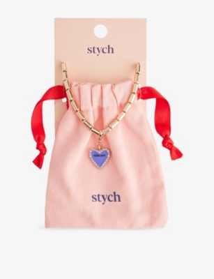 STYCH ACCESSORIES: February Birthstone And Month Zinc Charm Necklace