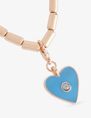 STYCH ACCESSORIES: March Birthstone And Month Zinc and Acrylic Charm Necklace