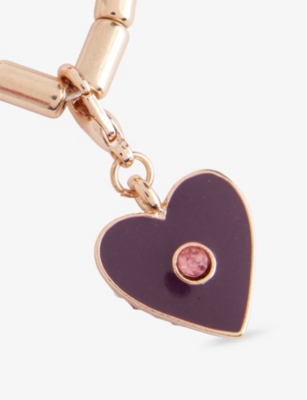 STYCH ACCESSORIES: June Birthstone And Month Zinc and Acrylic Charm Necklace