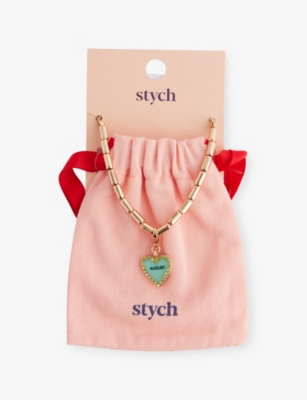 STYCH ACCESSORIES: August Birthstone And Month Charm Necklace
