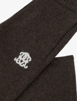 REISS: Blake Logo-Embroidered Wool-Blend Jogging Bottoms 13-14 Years