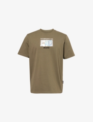 MAINS: Fiver Crewneck Cotton-Jersey T-Shirt