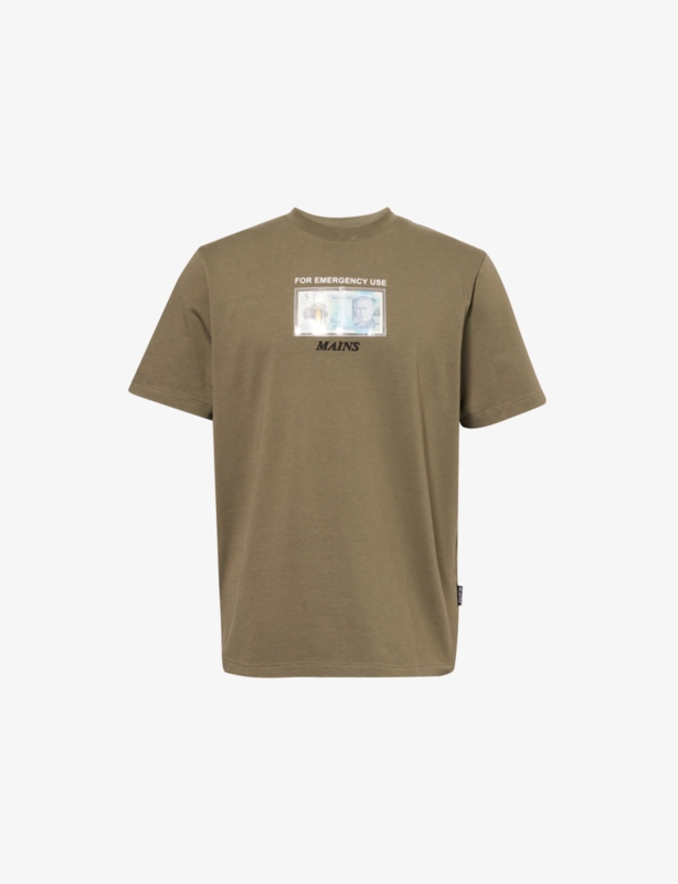 Fiver Crewneck Cotton-Jersey T-Shirt