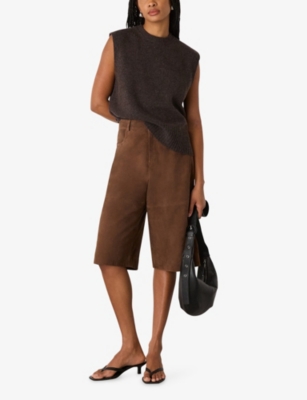 WHISTLES: Sleeveless Round-Neck Wool Tank