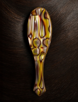 Oribe Marbled Flat Brush In Black