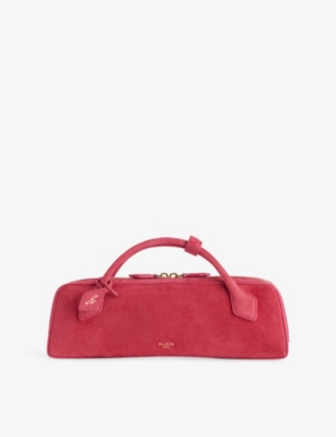 Womens Alaia Le Teckel Suede Clutch